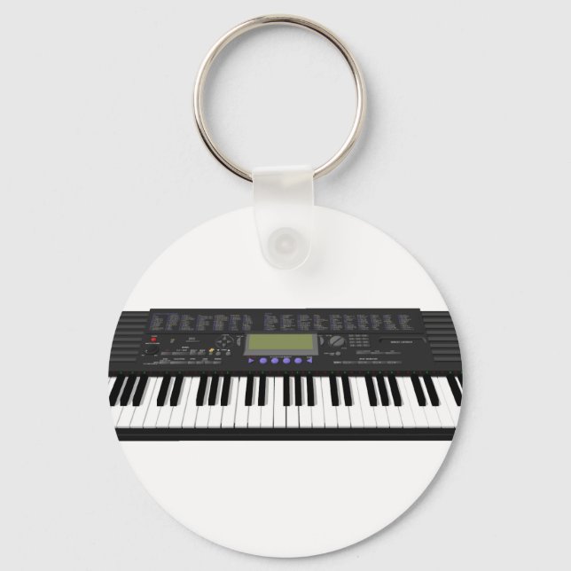 Porte-clés Synthèse du clavier moderne : modèle 3D : (Recto)