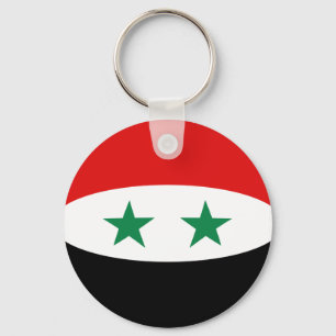 Porte-clés Syrie Porte - clé du drapeau Fisheye
