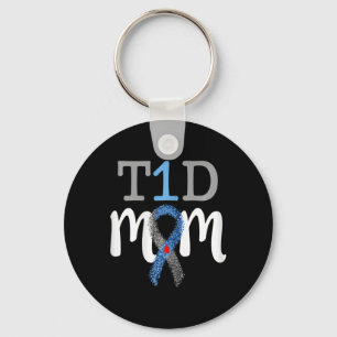 Porte-clés T1D Maman - Type 1 Sensibilisation au diabète Mome