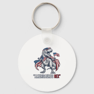 Porte-clés T-Rex patriotique Amerisaurus Rex Design de T-shir