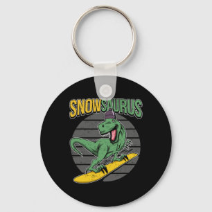 Porte-clés T-rex Snowboard Dinosaur Snowboard