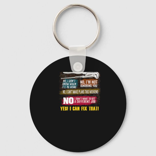 Porte-clés T-shirt cadeau Mens Millwright pour les papas (Recto)