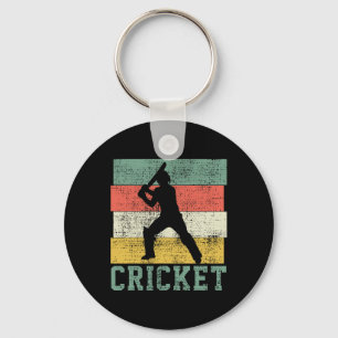 Porte-clés T Shirt Cricket Tee Cricketer Joueur Entraîneur Vi