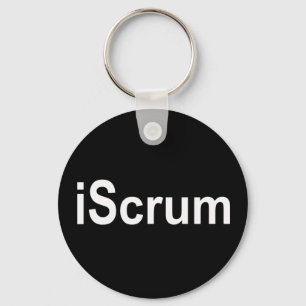 Porte-clés T-shirt de bousculade de rugby d'iScrum