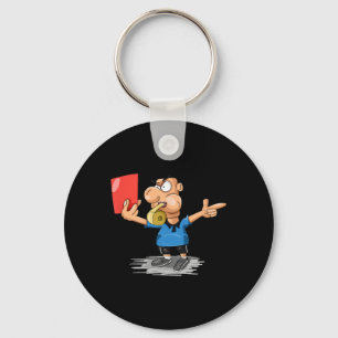 Porte-clés T-shirt drôle de cadeau de carte rouge d'arbitre d
