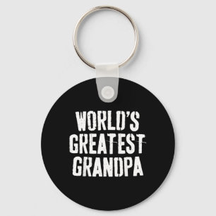 Porte-clés T-shirt du plus grand papy du monde Papa Hommes Fê