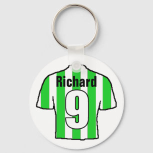 Porte-clés T-shirt fan de football.