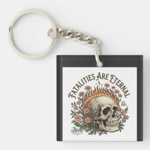 Porte-clés T-shirt femme ADOM "Les Fatalités Sont Éternelles"