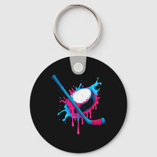 Porte-clés T-Shirt Garçon Goutte de Crème Glacée Bâton de Hoc