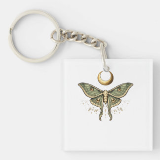 Porte-clés T-Shirt Graphique Papillon de Lune Mystique Esthét