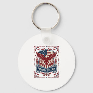 Porte-clés T-shirt graphique vectoriel d'Halloween patriotiqu