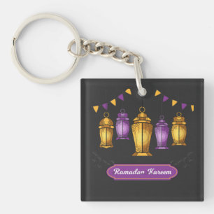Porte-clés T-Shirt Ramadan Kareem dessiné à la main