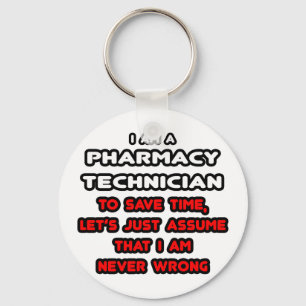 Porte-clés T-shirts de technicien en pharmacie amusant