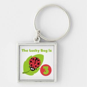 Porte-clés T-shirts et cadeaux 3e anniversaire Lucky Bug