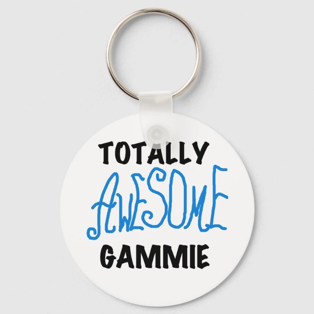 Porte-clés T-shirts et cadeaux bleus totalement (Recto)