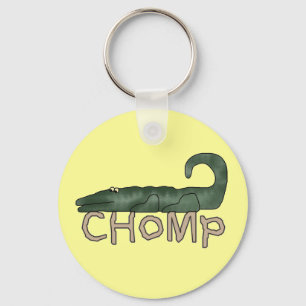 Porte-clés T-shirts et cadeaux d'alligator de mastication bru