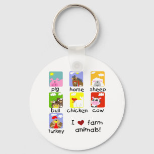 Porte-clés T-shirts et cadeaux d'animaux de ferme