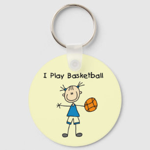 Porte-clés T-shirts et cadeaux de basket-ball de jeu de la