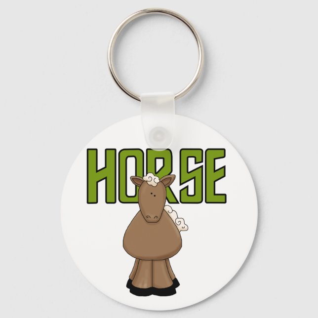 Porte-clés T-shirts et cadeaux de cheval (Recto)