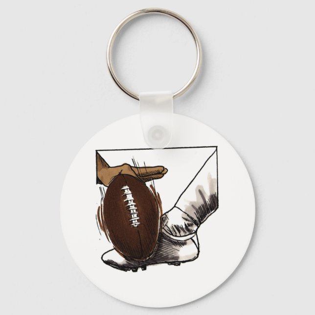 Porte-clés T-shirts et cadeaux de Football Kick (Recto)