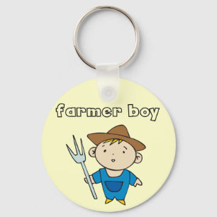 Porte-clés T-shirts et cadeaux de garçon d'agriculteur
