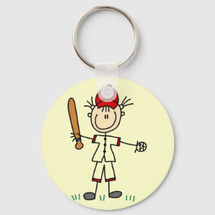Porte-clés T-shirts et cadeaux de joueur de baseball de fille