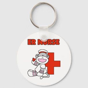 Porte-clés T-shirts et cadeaux de l'infirmière de singe de ch