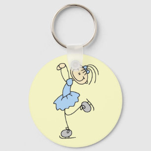 Porte-clés T-shirts et cadeaux de patinage artistique avec ro