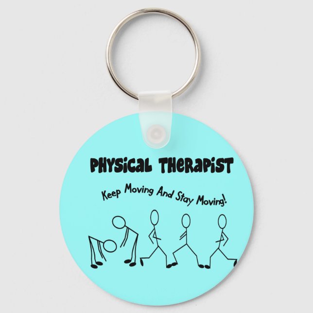Porte-clés T-shirts et cadeaux de physiothérapeute (Recto)