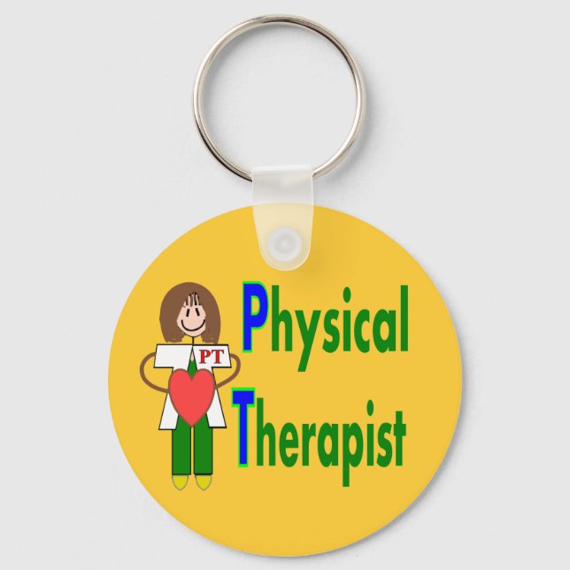 Porte-clés T-shirts et cadeaux de physiothérapeutes (Recto)