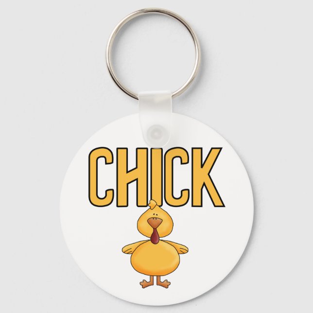 Porte-clés T-shirts et cadeaux de poussin (Recto)