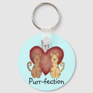 Porte-clés T-shirts et cadeaux de Ronronnement-fection de cha