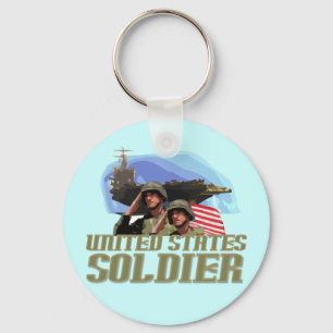 Porte-clés T-shirts et cadeaux de soldat des Etats-Unis