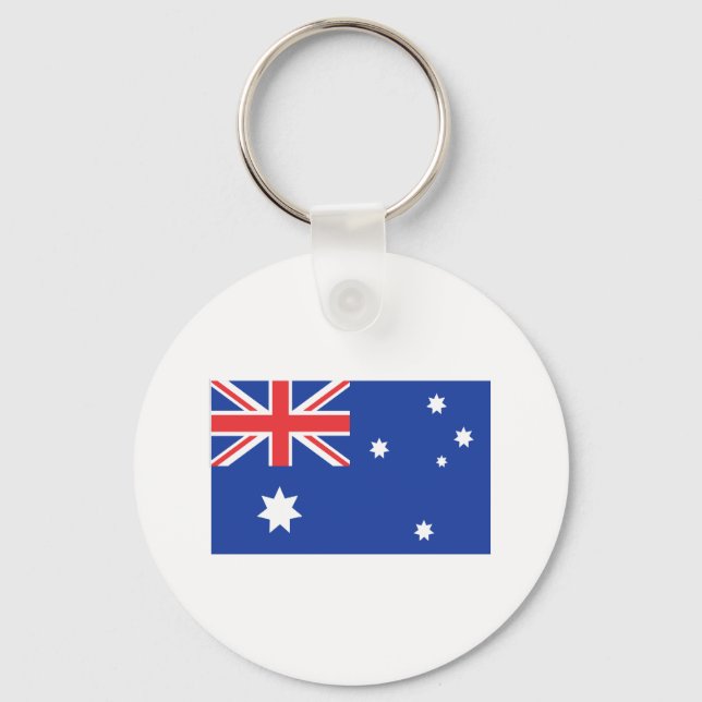 Porte-clés T-shirts et cadeaux du drapeau australien (Recto)