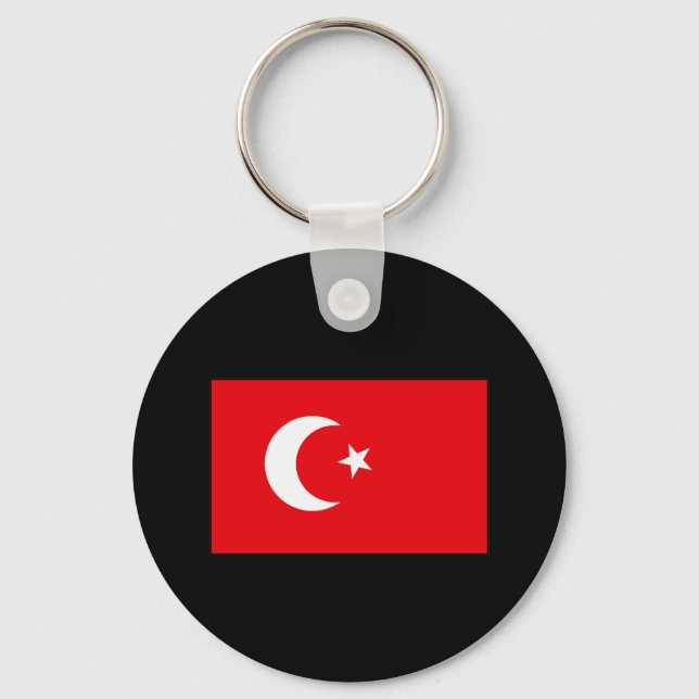 Porte-clés T-shirts et cadeaux du Drapeau turc (Recto)