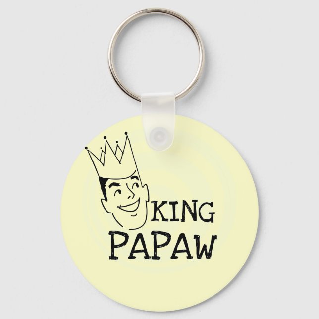 Porte-clés T-shirts et cadeaux King Papaw (Recto)