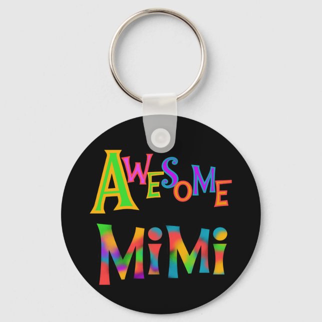 Porte-clés T-shirts et cadeaux Mimi impressionnants (Recto)