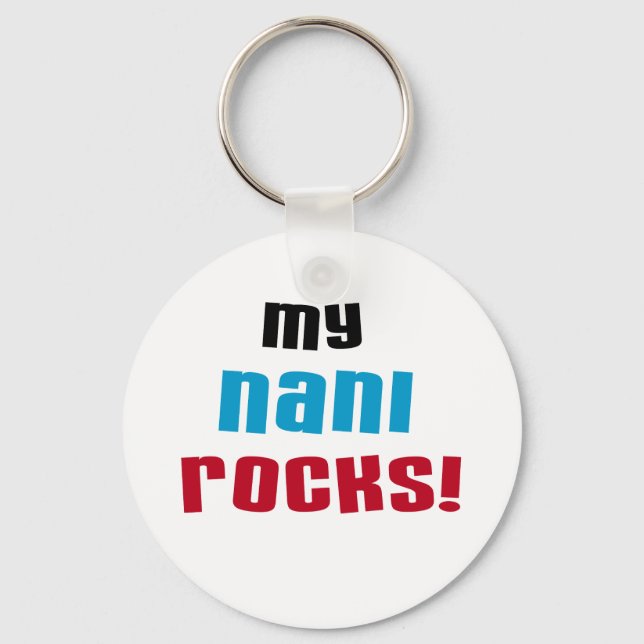 Porte-clés T-shirts et cadeaux My Nani Rocks (Recto)