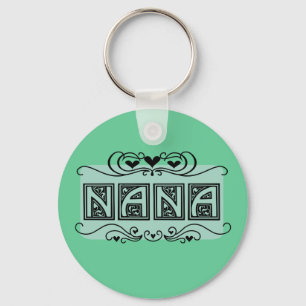 Porte-clés T-shirts et cadeaux Nameplate Nana