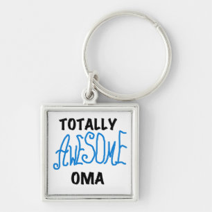 Porte-clés T-shirts et cadeaux Oma Blue totalement géniaux
