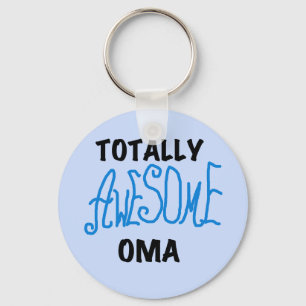 Porte-clés T-shirts et cadeaux Oma Blue totalement géniaux