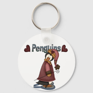 Porte-clés T-shirts et cadeaux Penguin en raquettes