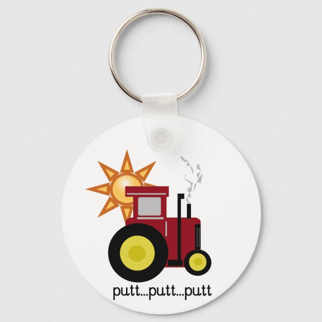 Porte-clés T-shirts et cadeaux Red Farm Tractor (Recto)