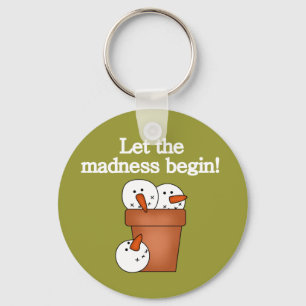 Porte-clés T-shirts et cadeaux Snowman Holiday Madness