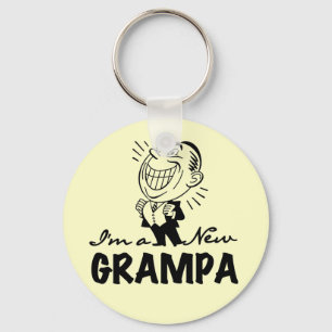 Porte-clés T-shirts et cadeaux souriants New Grampa