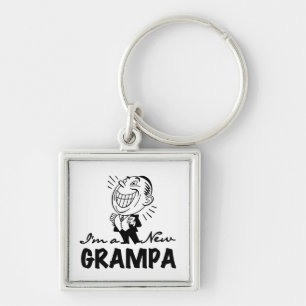 Porte-clés T-shirts et cadeaux souriants New Grampa