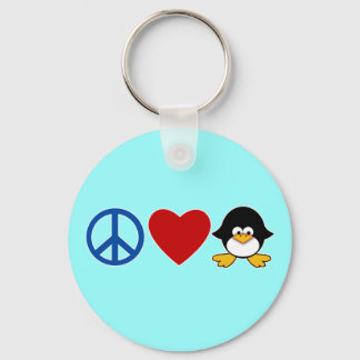 Porte-clés T-shirts Peace Love Penguin Baby, Mugs