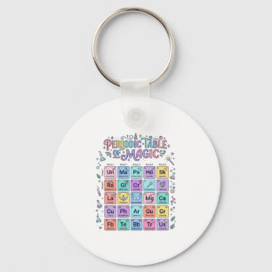 Porte-clés Table périodique licorne de magie Cadeau mignon te