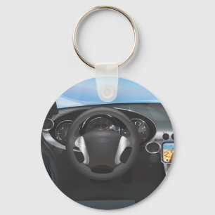 Porte-clés Tableau de bord de voiture de sport