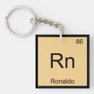 Porte-clés Tableau périodique d'élément nommé de chimie d